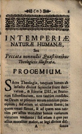 Intemperiae Naturae Humanae, Seu Vitia, Et Peccata ...