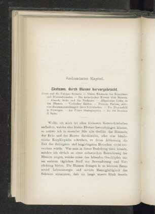 Sechszehntes Kapitel. Ekstasen, durch Blumen hervorgebracht.