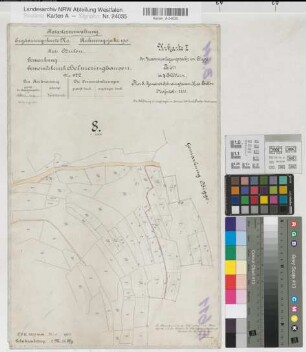 Bigge (Olsberg), Zusammenlegung in der Feldmark Bigge, Urkarte 1 Helmeringhausen Flur 8