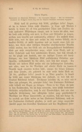 Vierte Vigilie. Melancholie des Studenten Anselmus …