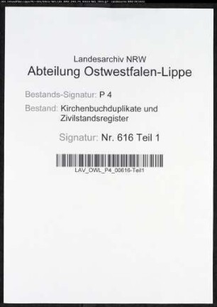 Kirchenbuchduplikate der katholischen Gemeinde (GHT 1816-1819, HT 1820-1825). (Gemeinde: Bremen, katholische Gemeinde )