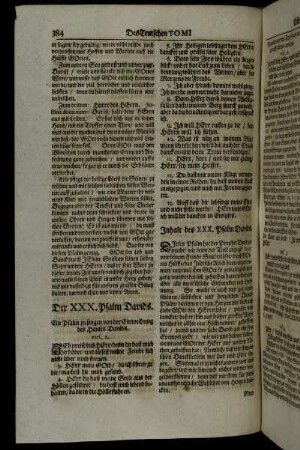 Der XXX. Psalm Davids. - Psalm XXXIV. v. 20.