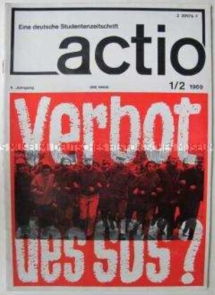 Studentenzeitschrift "actio" u.a. über das Hochschulwesen in der DDR und über den SDS