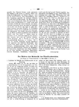 Zur Reform der Methodik des Physikunterrichts