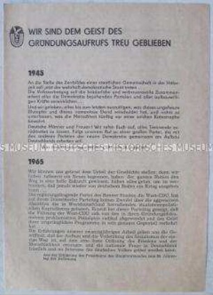 Programmatische Schrift der CDU (DDR)