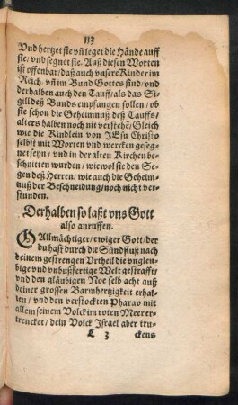 Derhalben so laßt uns Gott also anruffen.