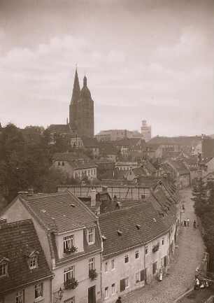 Rote Spitzen : Altenburg. Blick über die Stadt zu den Roten Spitzen