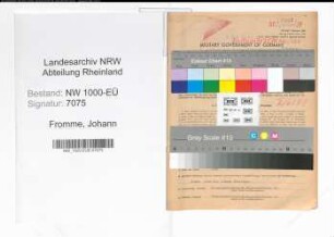 Entnazifizierung Johann Fromme, geb. 05.01.1897 (Polizeibeamter)