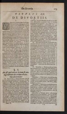 Titulus XIX. De Divortiis
