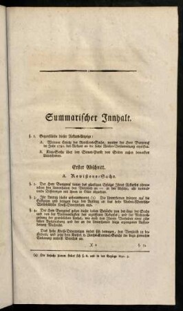 Summarischer Innhalt
