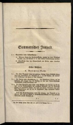 Summarischer Innhalt