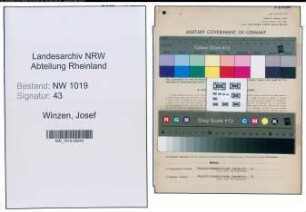 Entnazifizierung Josef Winzen , geb. 19.11.1899 (Verwaltungsangestellter)