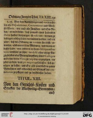 Titul. XIII.