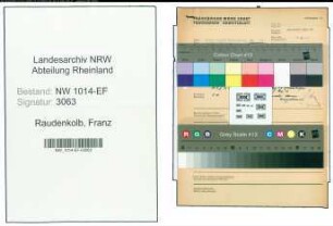 Entnazifizierung Franz Raudenkolb , geb. 00.00.0000 (Architekt)