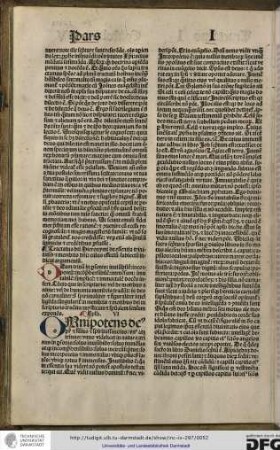 Tractatus beati Hieronymi de essentia trinitatis et membris domini, cuius effectum subiectum indicat argumentum.