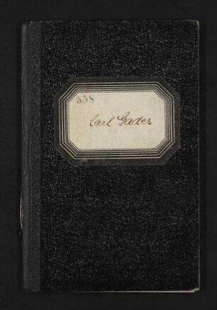 Carl Paul Friedrich Gades - Freie Stadt Danzig Seefahrtsbuch Nr. 558/35 D.H.