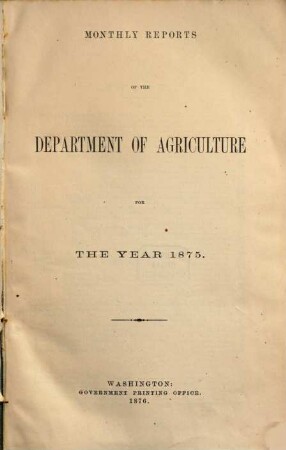 Monthly report of the Department of Agriculture. 1875 (1876)