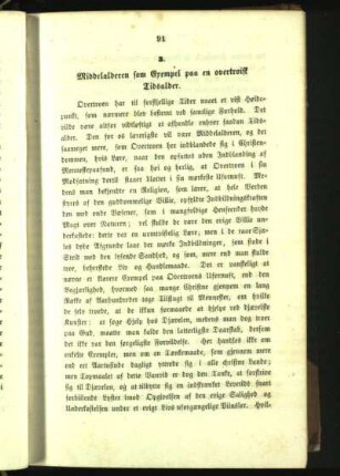 3. Middelalderen som Exempel paa en overtroisk Tidsalder.