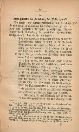 5. Zwangsmittel bei Ausübung der Polizeigewalt