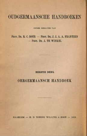 Oergermaansch handboek