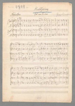 Herbstgesang WoO 58 - BSB Mus.ms. 4744-4