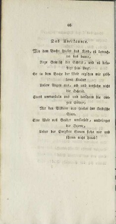 Das Unerkannte.