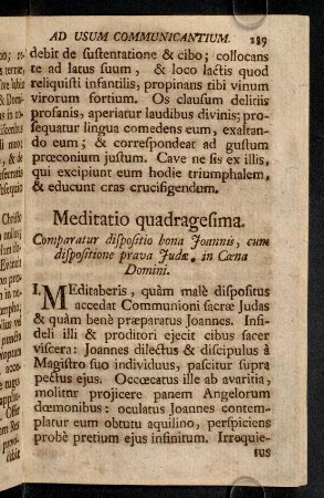 189-194, Meditatio quadragesima