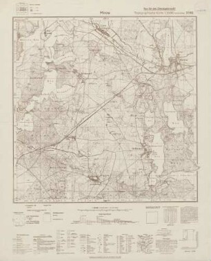 2742 Mirow, Topographische Karte 1:25000 (4cm - Karte)