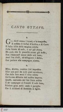 Canto Ottavo
