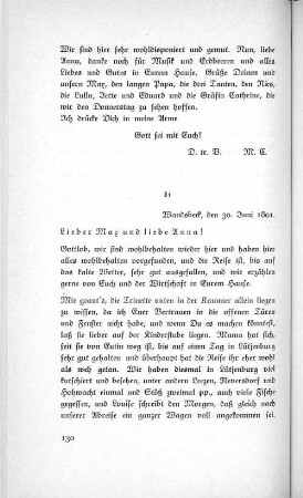 81 Wandsbeck, den 30. Juni 1801.