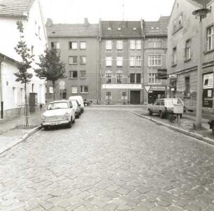 Cottbus, Friedrich-Ebert-Straße 3. Wohn-und Geschäftshaus (um 1905). Straßenansicht (aus der Virchowstraße)