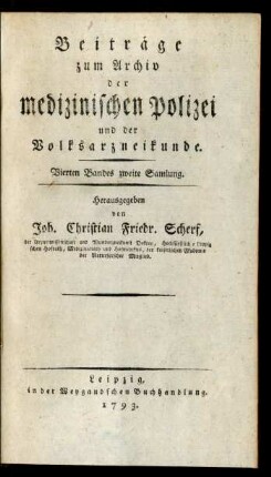 Vierten Bandes zweite Samlung