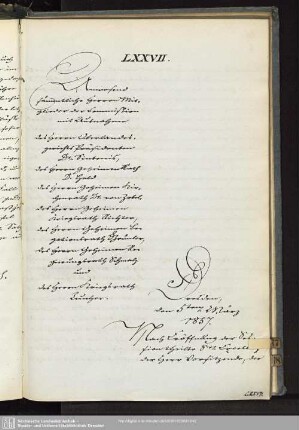 LXXVII., 5. März 1857