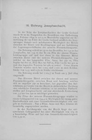 14. Bohrung Josephaschacht.