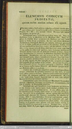Elenchus Codicum Propertii, quorum multos nondum collatos esse apparet