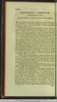 Elenchus Codicum Propertii, quorum multos nondum collatos esse apparet
