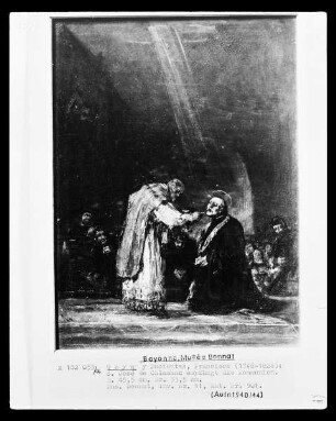 Der heilige Joseph von Calasanza empfängt die Kommunion