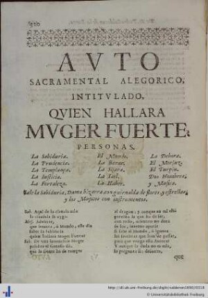 Quien hallarà Muger Fuerte?