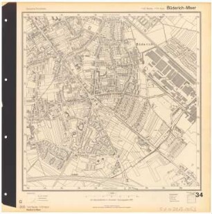 Deutsche Grundkarte, Blatt Büderich-Meer, 1961
