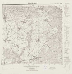 3249 Wölsickendorf, Meßtischblatt (4cm - Karte)