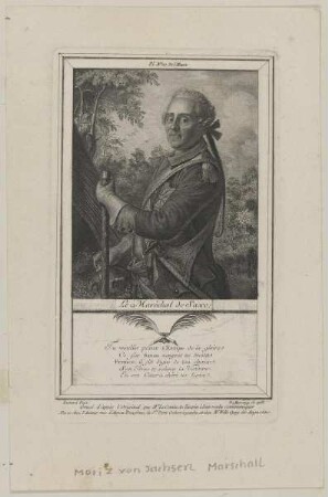 Bildnis des Maréchal de Saxe