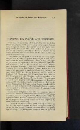 Trinidad: Its People and Resources.