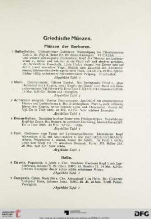 Griechische Münzen (Nr. 1-144)
