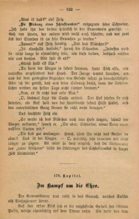 179. Kapitel. Im Kampf um die Ehre.