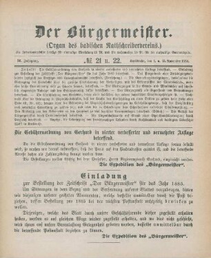 November: No. 21 u. 22.