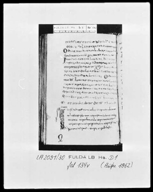 Formulae Andegavenses — Initiale I, Folio 134verso