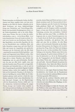 Einführung von Hans Konrad Röthel