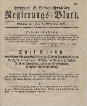 Nr. 19 : 28. November 1823