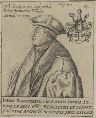 Bildnis des Iohan Blanckfeld