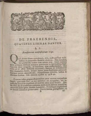 De praebendis, quatenus liberae dantur.